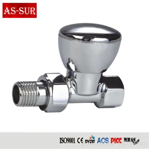 Thermostatic Radiator Valve Steam hot water heating system brass angle radiator valves Supplier